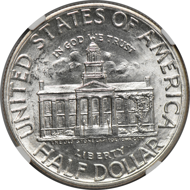 1946 Iowa 50C NGC, MS-66
