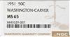 1951 Washington-Carver 50C NGC, MS-65