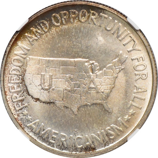 1951-S Washington-Carver 50C NGC, MS-66