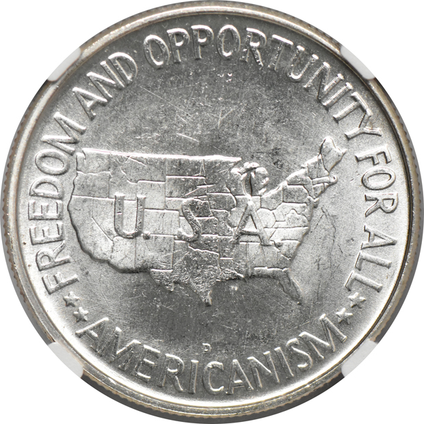 1953-D Washington-Carver 50C NGC, MS-65