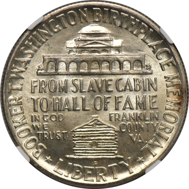 1947-D Booker T. Washington 50C NGC, MS-66