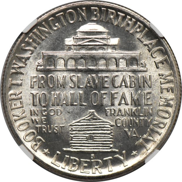 1947-S Booker T. Washington 50C NGC, MS-66
