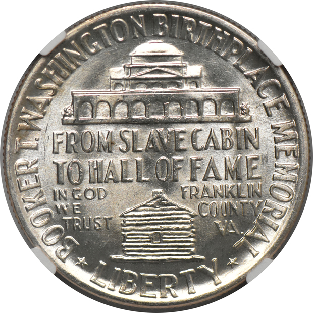 1948 Booker T. Washington 50C NGC, MS-66