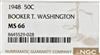 1948 Booker T. Washington 50C NGC, MS-66