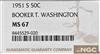 1951-S Booker T. Washington 50C NGC, MS-67