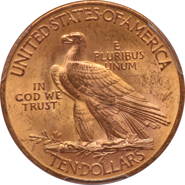 1932 Gold $10 PCGS, MS-62