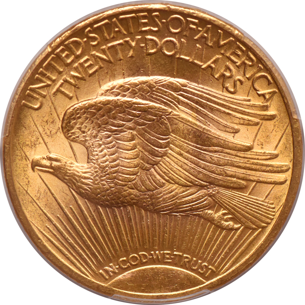 1924 Gold $20 PCGS, MS-63