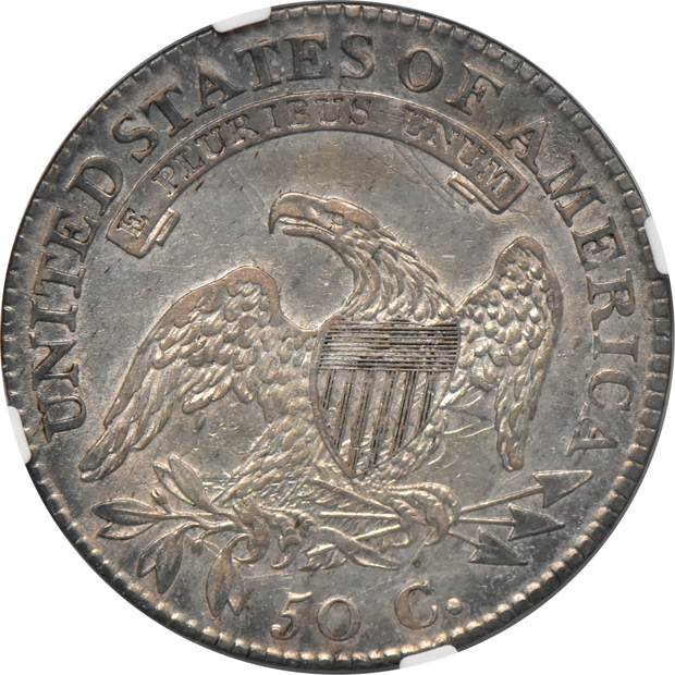 1815/2 50C NGC, AU-55