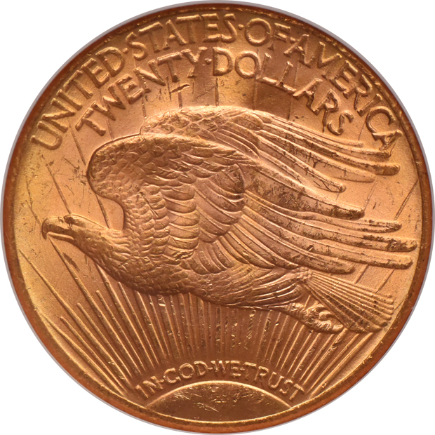1927 Gold $20 NGC, MS-64