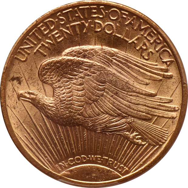 1914-S Gold $20 PCGS, MS-62