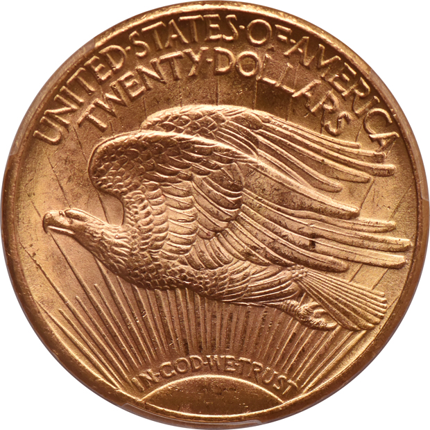 1924 Gold $20 PCGS, MS-63