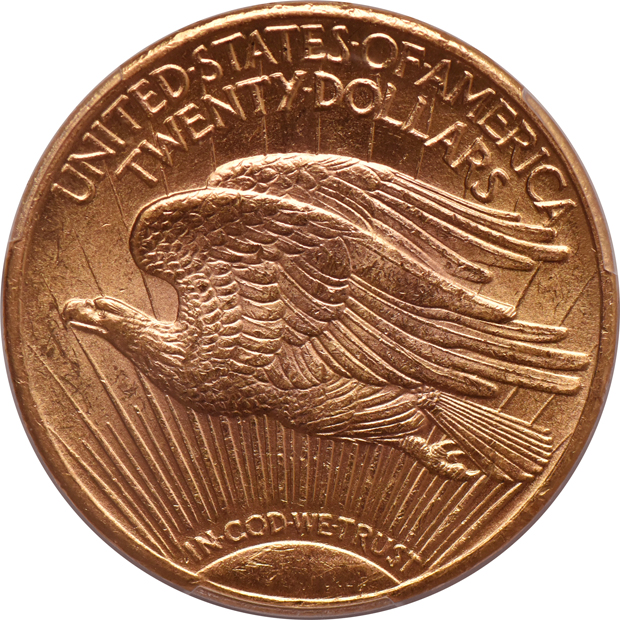 1924 Gold $20 PCGS, MS-64
