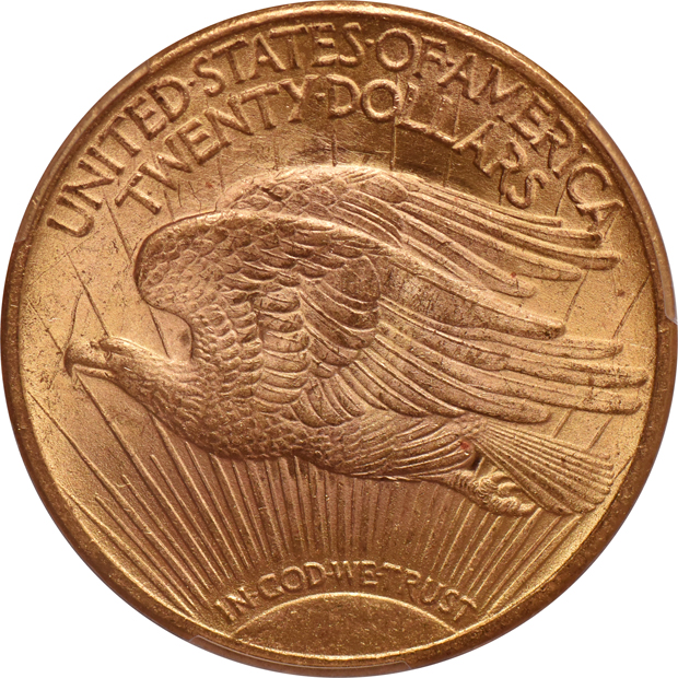 1924 Gold $20 PCGS, MS-63