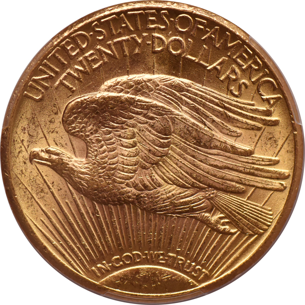 1925 Gold $20 PCGS, MS-63