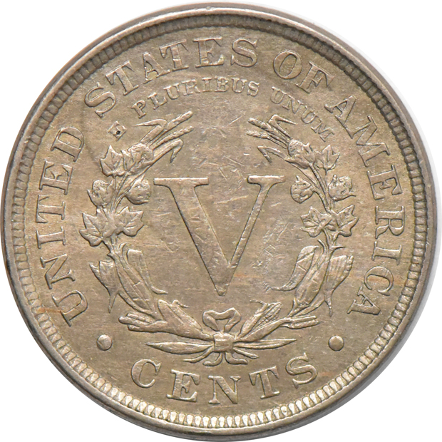 1897 Nickel, AU-53