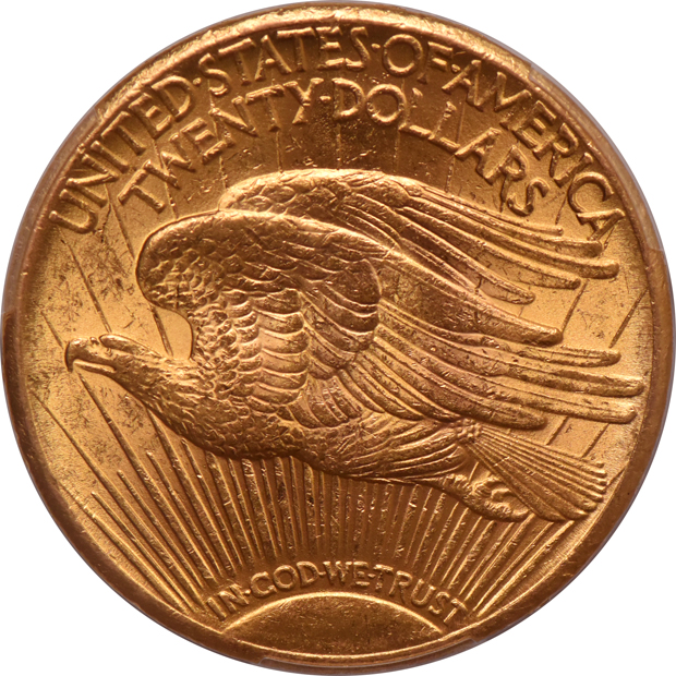 1928 Gold $20 PCGS, MS-63
