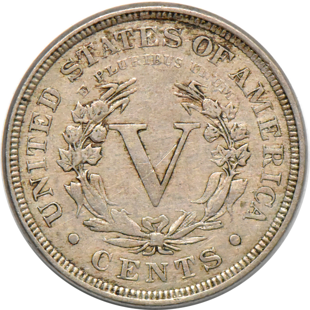 1887 Nickel, XF-40