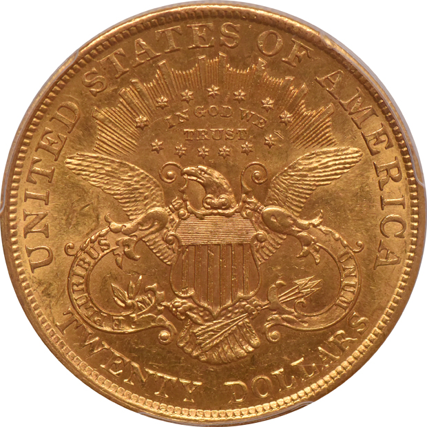 1904 Gold $20 PCGS, MS-62