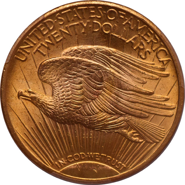 1924 Gold $20 PCGS, MS-64