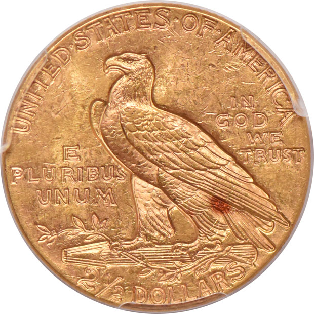 1929 Gold $2.50 PCGS, MS-63