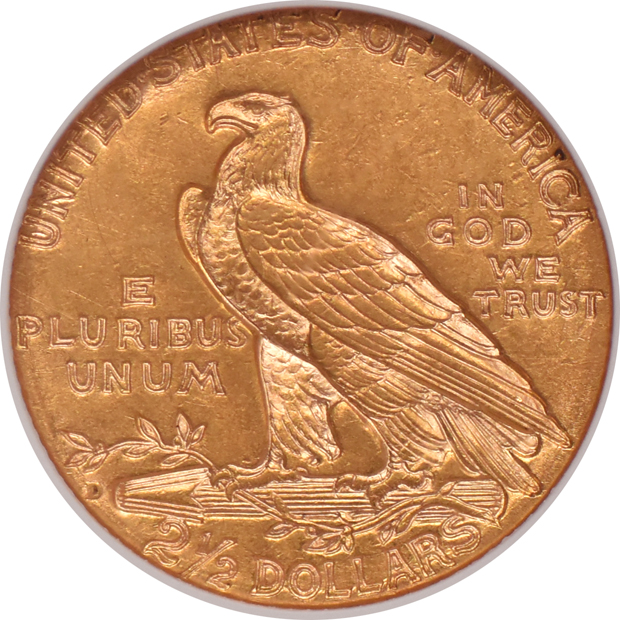 1925-D Gold $2.50 NGC, MS-61