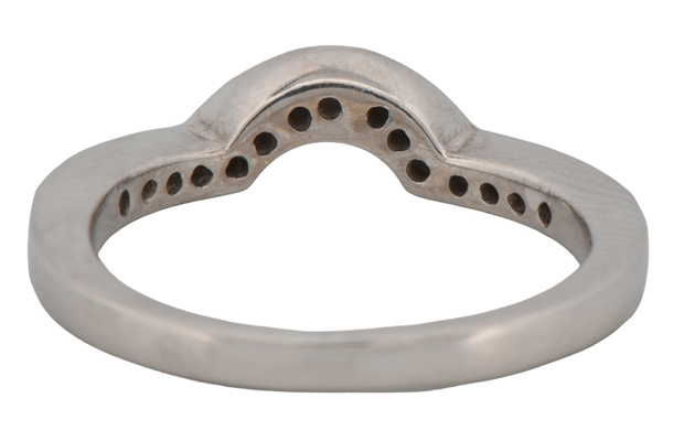 14K White Gold Estate Diamond Band with Approximatley .15 Carat Total Weight, 1.8 dwt, Ring Size 5 "COE"