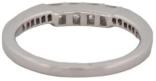 18K White Gold Diamond Band with .40 Carat Total Weight in Diamonds, 2.2 dwt, Ring Size 6.25