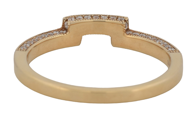 14K Yellow Gold Diamond Band with .31 Carat Total Weight.