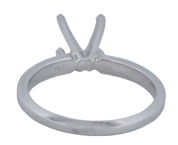 14K White Gold Solitaire.