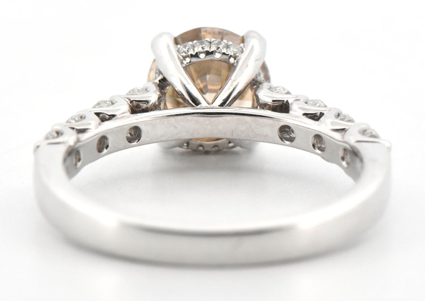 1.43 Carat Round Diamond, VS1 Clarity, Fancy Brown-Yellow, GIA #2215486686