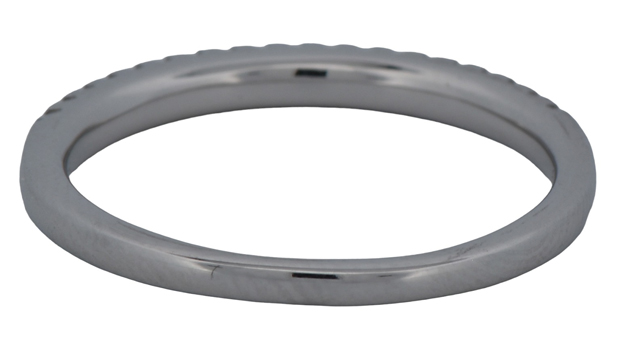 14k White Gold Diamond Band