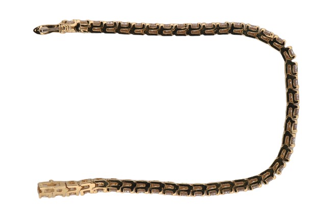 14K Yellow Gold Diamond Bracelet with Approximately 6.00 cttw, SI1-I1 Clarity, I-J Color