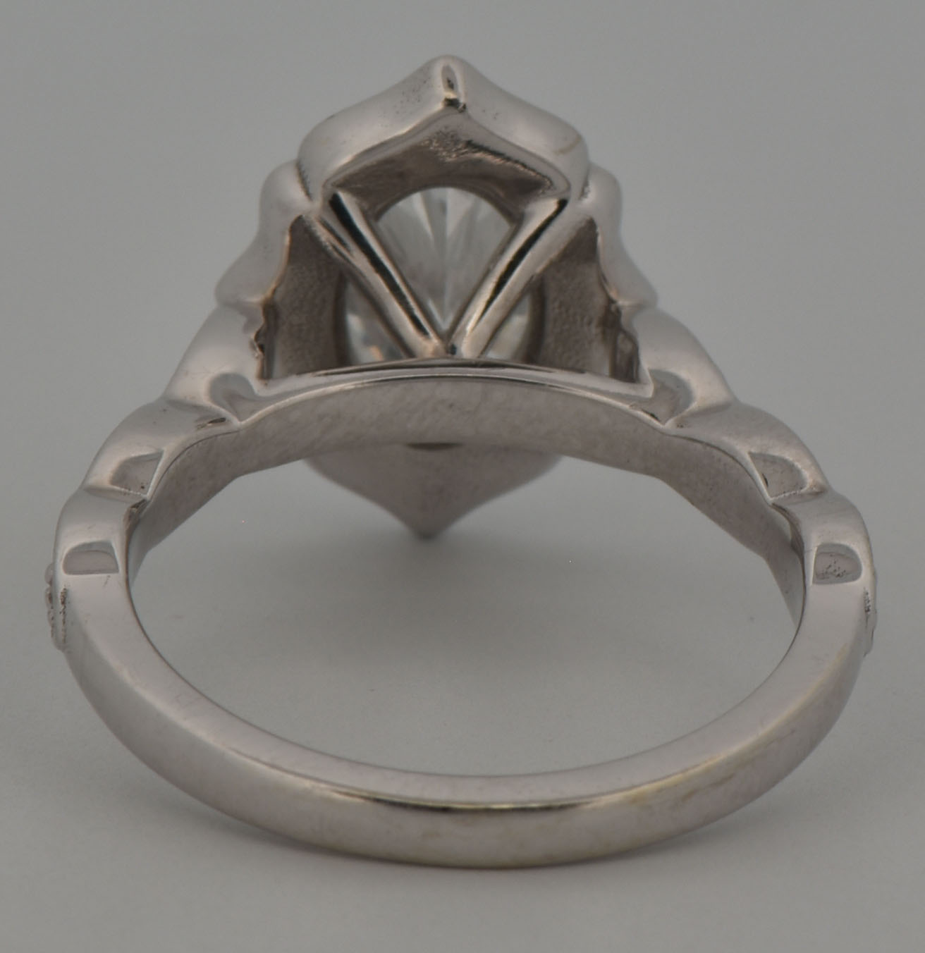 14K White Gold Diamond Enagement Ring with a 1.31 Carat Oval, Internally Flawless, E Color, GIA 6462315844 and .35 Carat Total Weight in Side Round Diamonds. Finger Size 5.5.