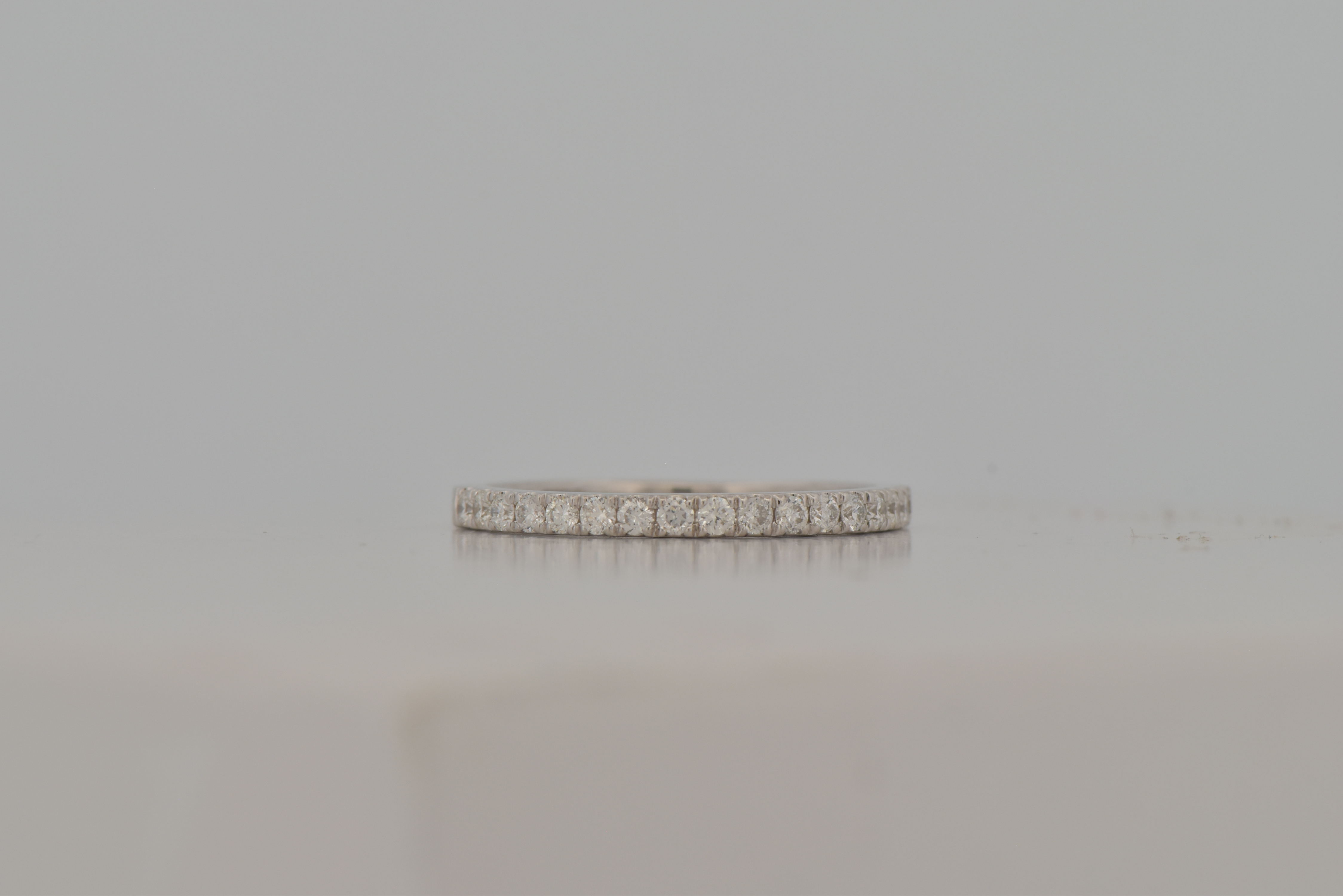 14K White Gold Matching Diamond Band with .31 Carat Total Weight