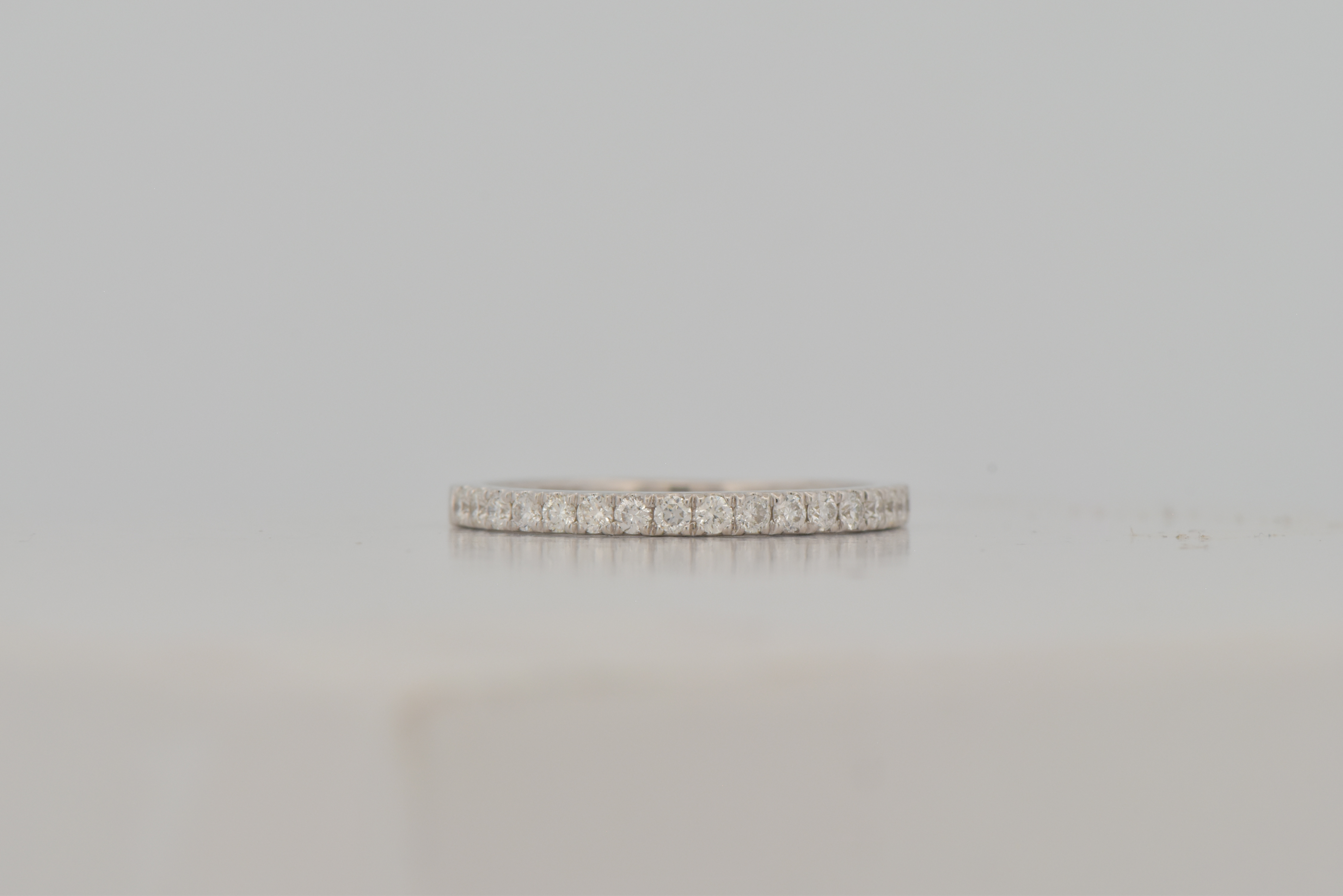 14K White Gold Matching Diamond Band with .31 Carat Total Weight