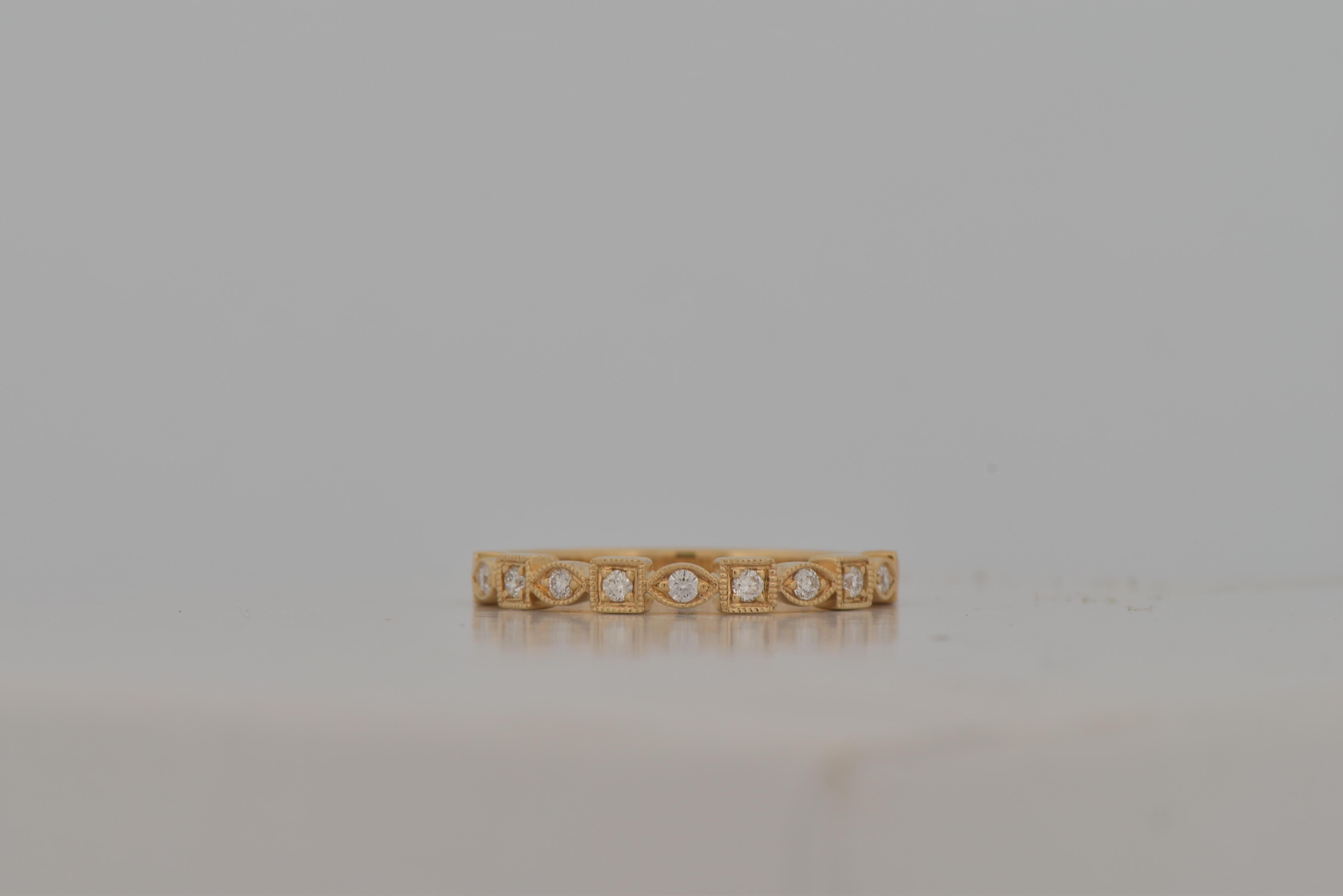 14K White Gold Diamond Band with .33 Carat Total Weight, SI Clarity, G-H Color