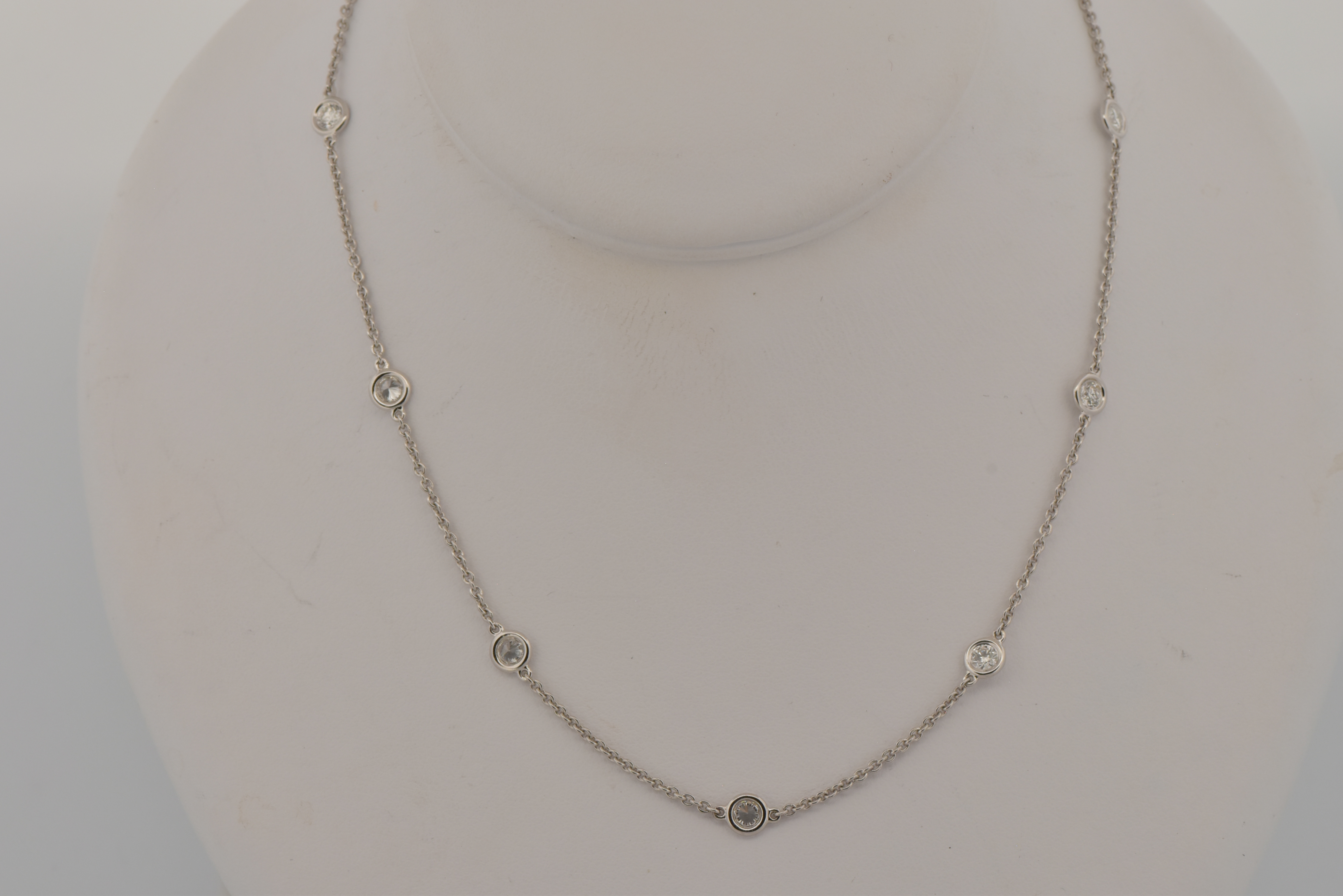 14K White Gold Diamond by the Yard with .72 Carat Total Weight, SI Clarity, G-H Color
