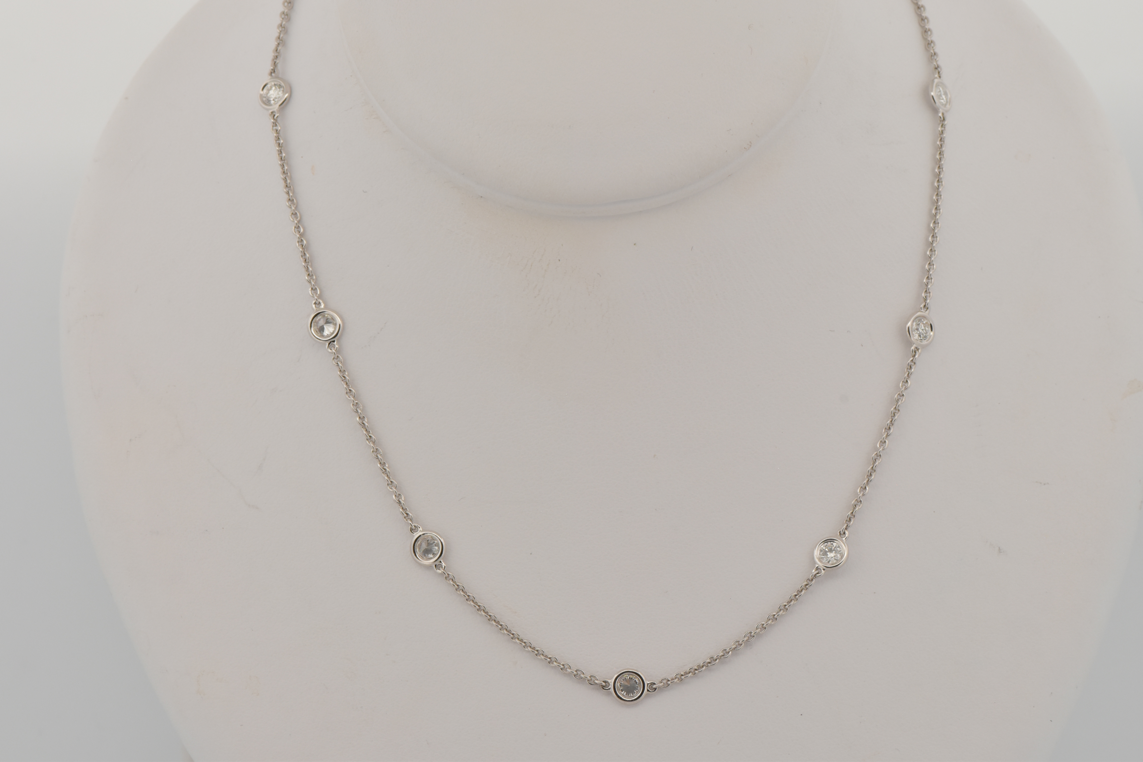 14K White Gold Diamond by the Yard with .72 Carat Total Weight, SI Clarity, G-H Color