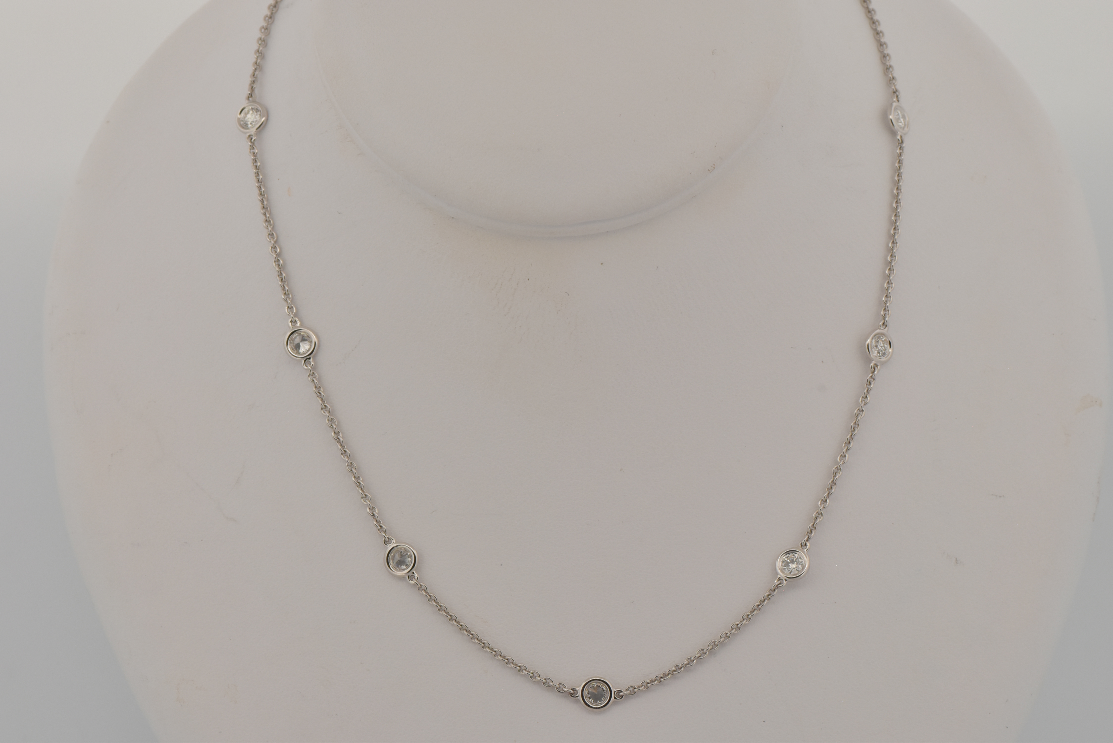 14K White Gold Diamond by the Yard with .72 Carat Total Weight, SI Clarity, G-H Color