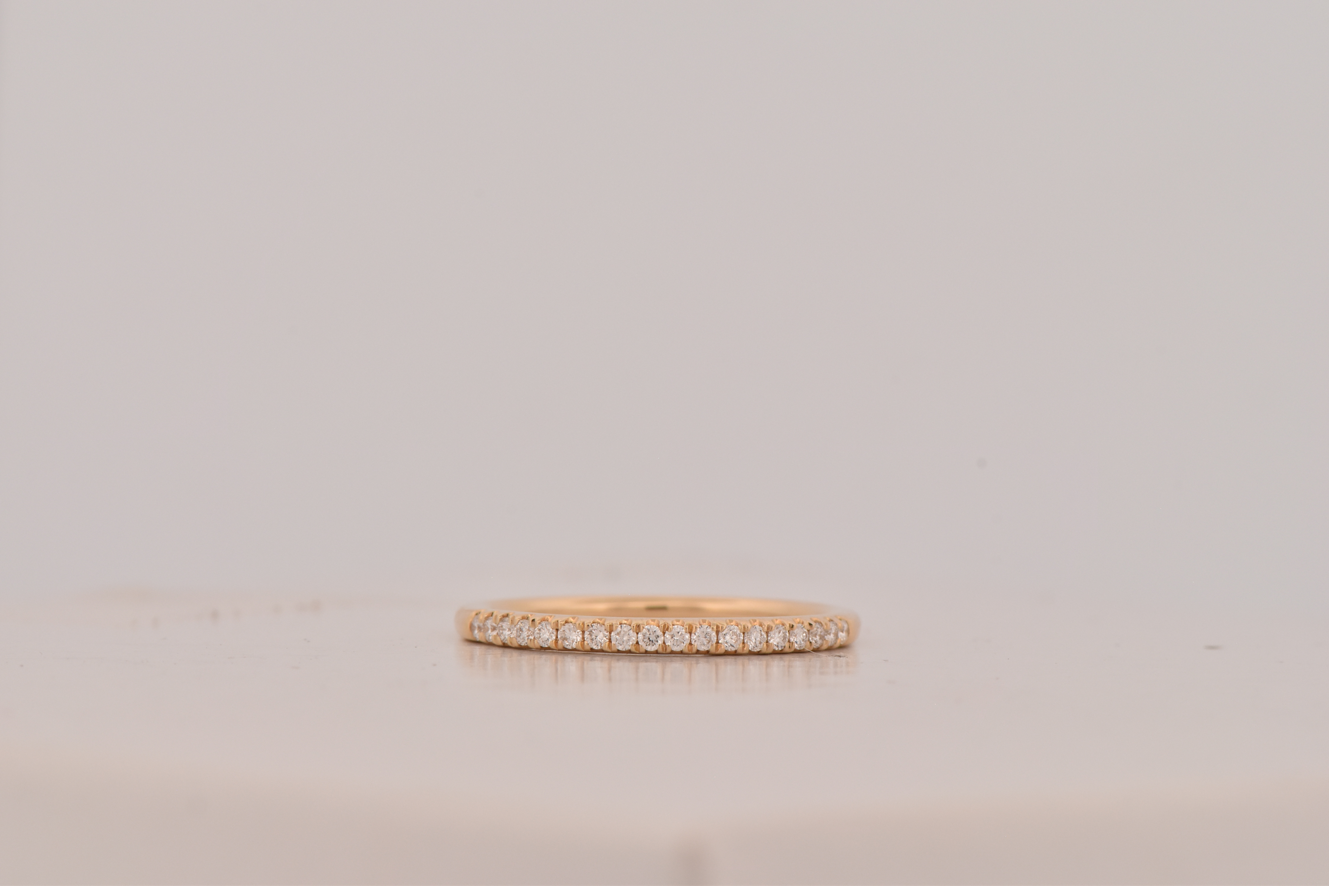 14K White Gold Diamond Band with .13 Carat Total Weight in Round Diamonds, SI Clarity, G-H Color