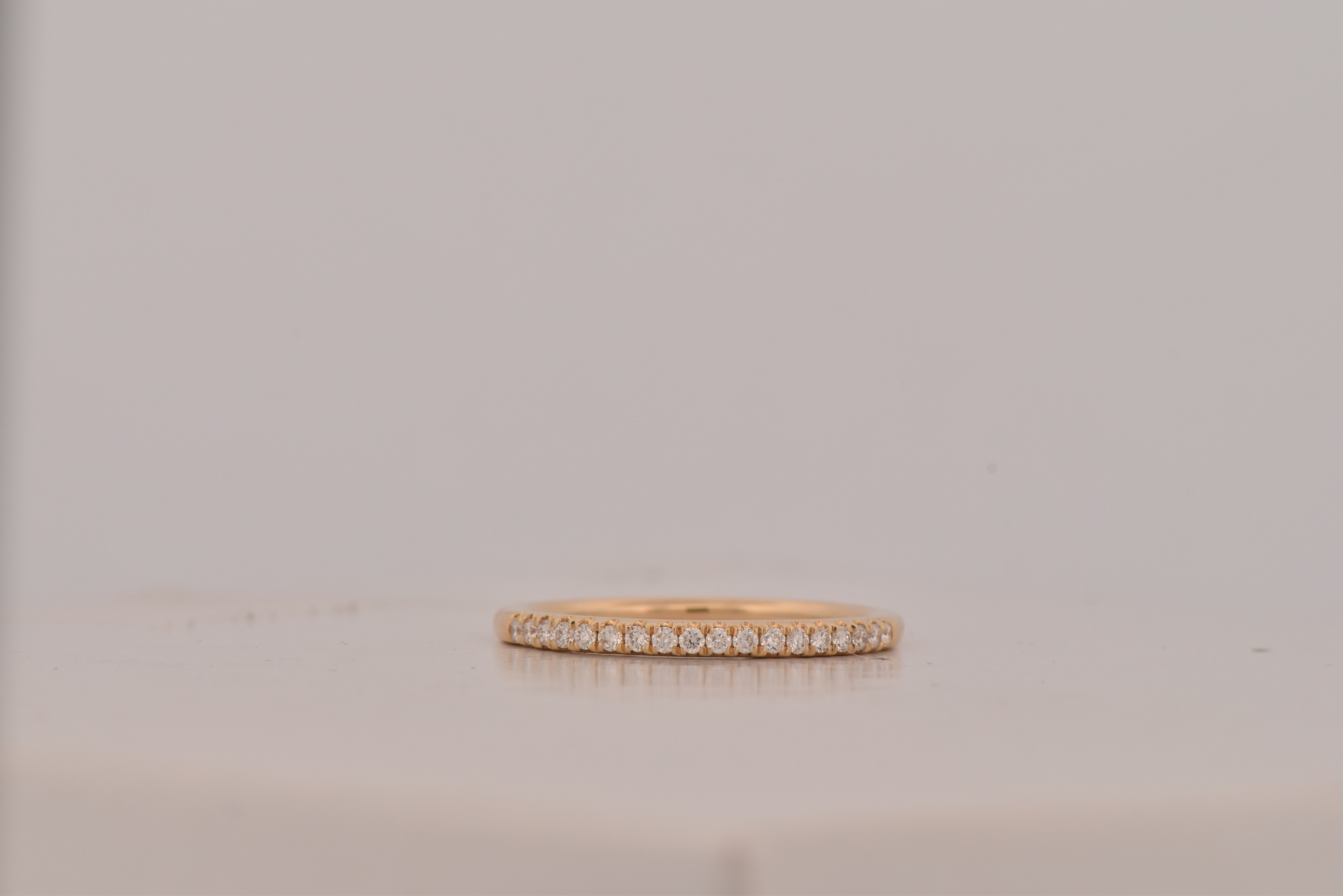 14K White Gold Diamond Band with .13 Carat Total Weight in Round Diamonds, SI Clarity, G-H Color