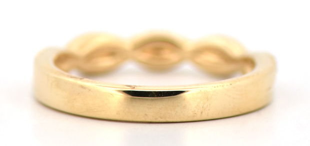 14K Yellow Gold Diamond Ring with .21 Carat Total Weight in Round Brilliant Diamonds, SI Clarity, G-H Color