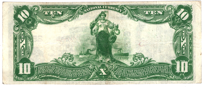1902 $10 Blue Seal - Toms River, NJ Charter #2509 - VF