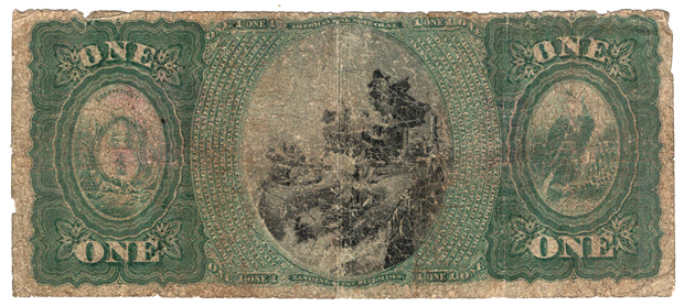 1875 $1 - Danbury, CT Charter #943 - VG