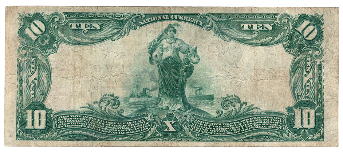 1902 $10 Red Seal - Cleveland, OH Charter #2690 - F