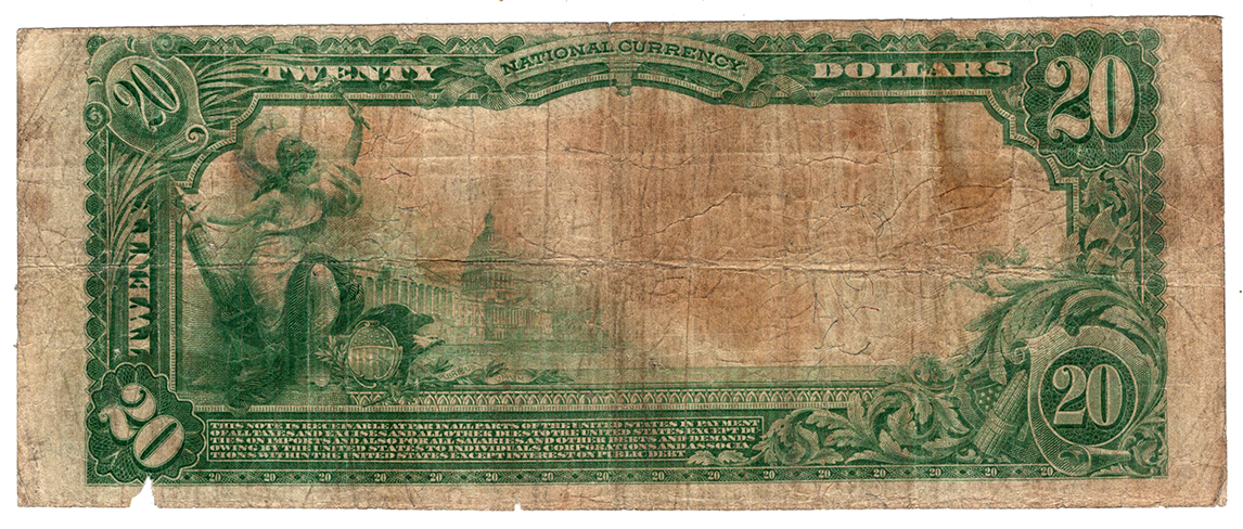 1902 $20 Blue Seal - Saint Charles, MO Charter #260 - VG