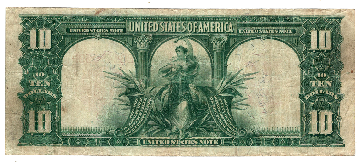 1901 $10 Bison - VF