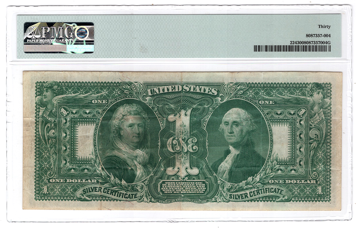 1896 $1 Educational Fr# 224 - PMG VF-30