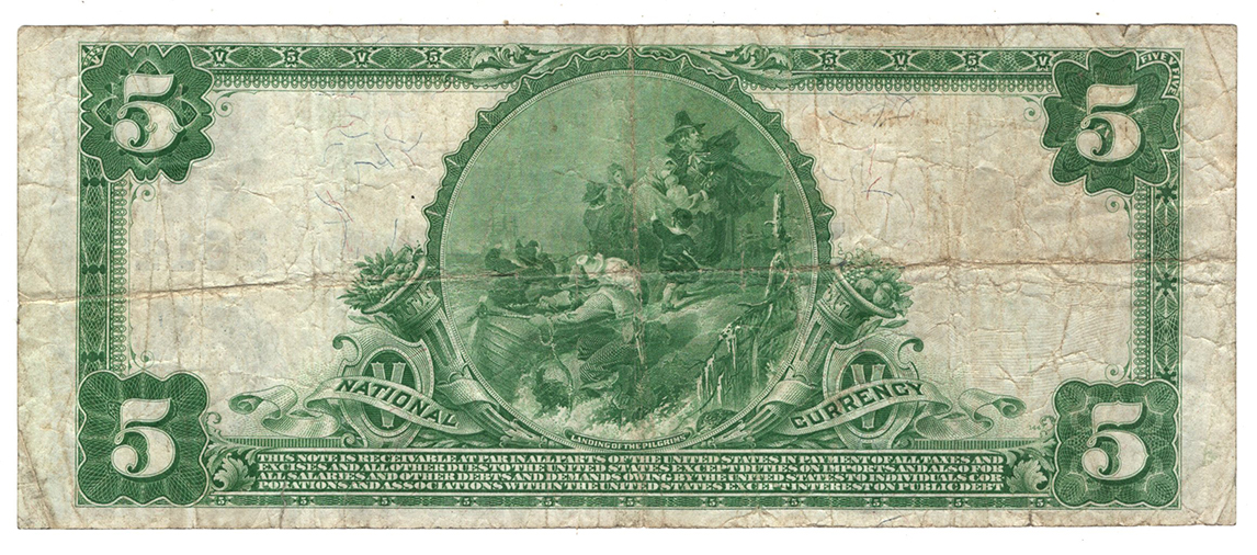 1902 $5 Blue Seal - Albuquerque, NM Charter #2614 - VF
