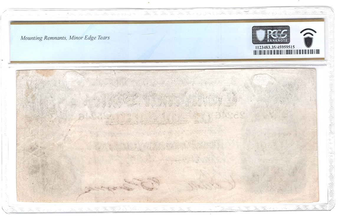 February 17, 1864 $500 - Richmond, Virginia - PCGS VF-35/mounting remnants/minor edge tears